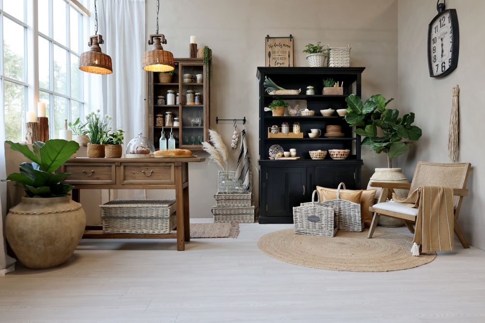 Marseille Reol med 4 hyller og 2 dører