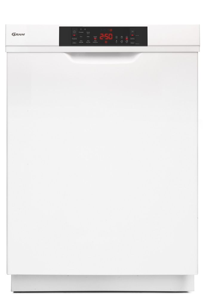 Gram oppvaskmaskin hvit 60 cm OM 6330-90 RT/1