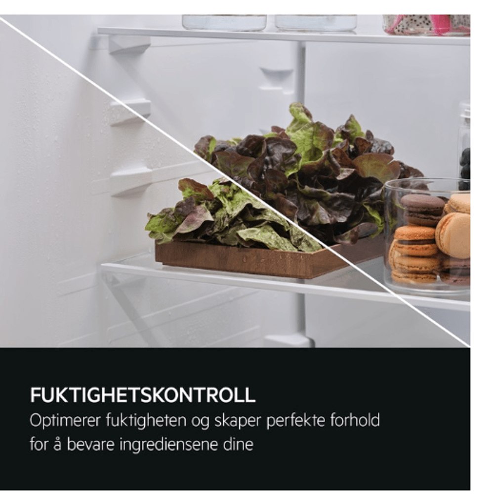 AEG kombiskap NoFrost 186 cm sort ORC6M331EB