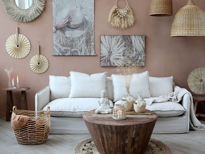 Hovedbilde Chic Antique Malo Sofa i lin med 5 puter