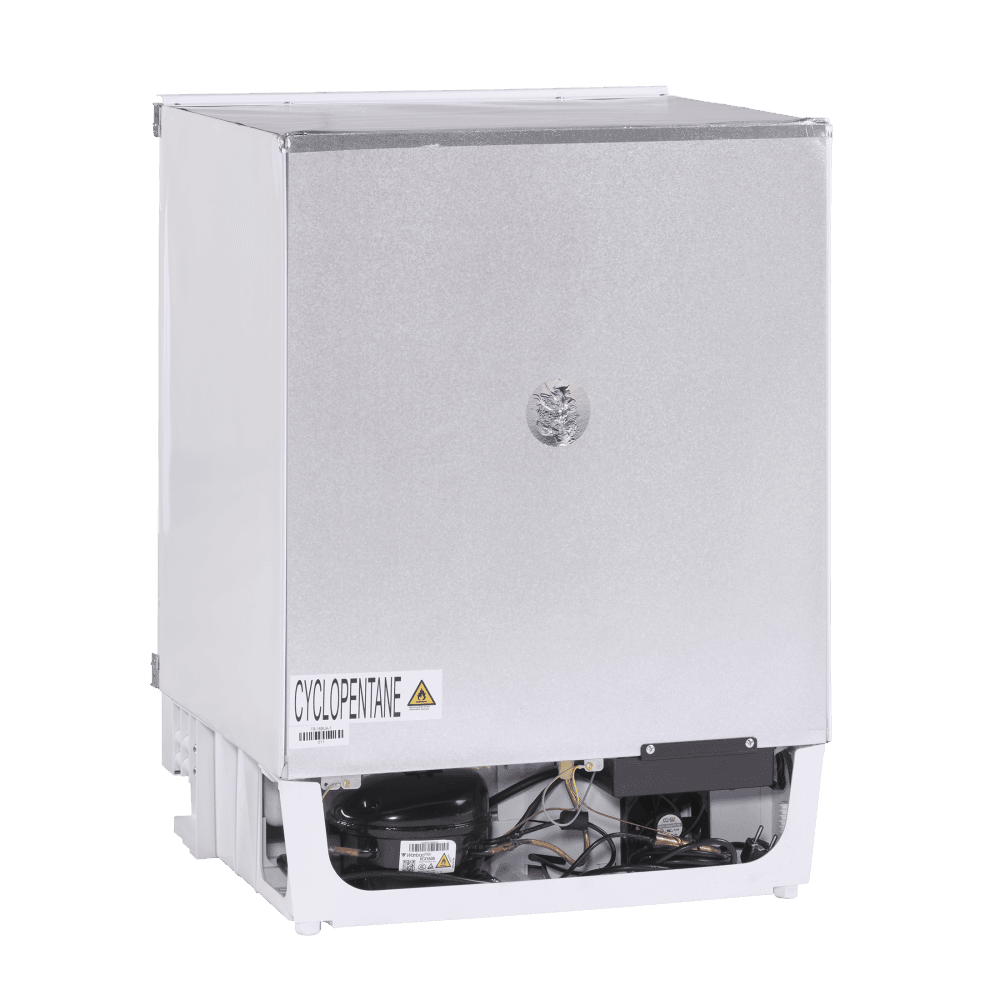 Scandomestic frittstående kombinert kjøl- og fryseskap hvit 82 cm BIC111WE