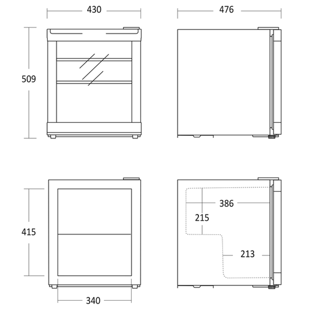 Scandomestic display kjøleskap Coca-Cola CoolCube GDE 