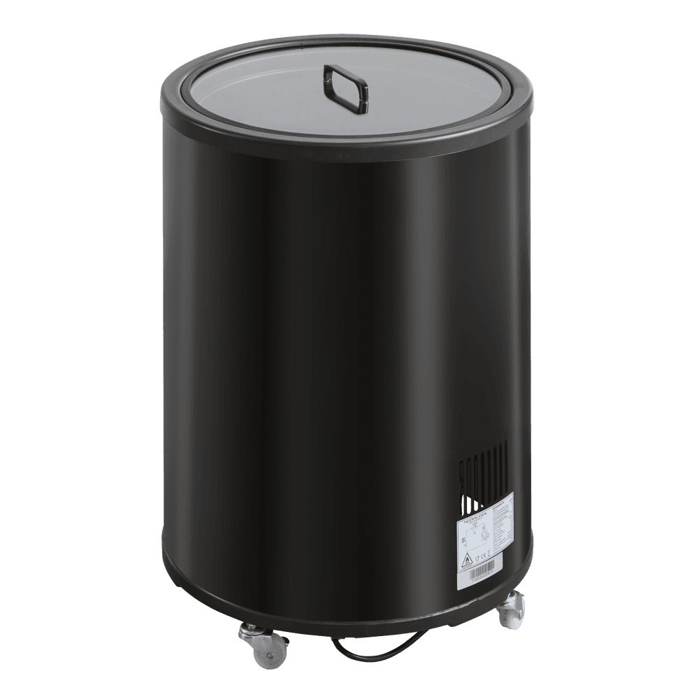 Scandomestic tønnekjøler 64 cm sort CC30BC