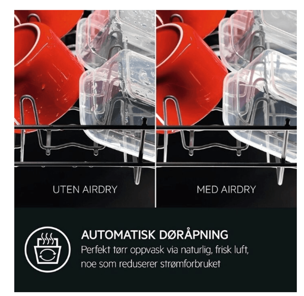 AEG oppvaskmaskin rustfritt stål FBB54605ZM