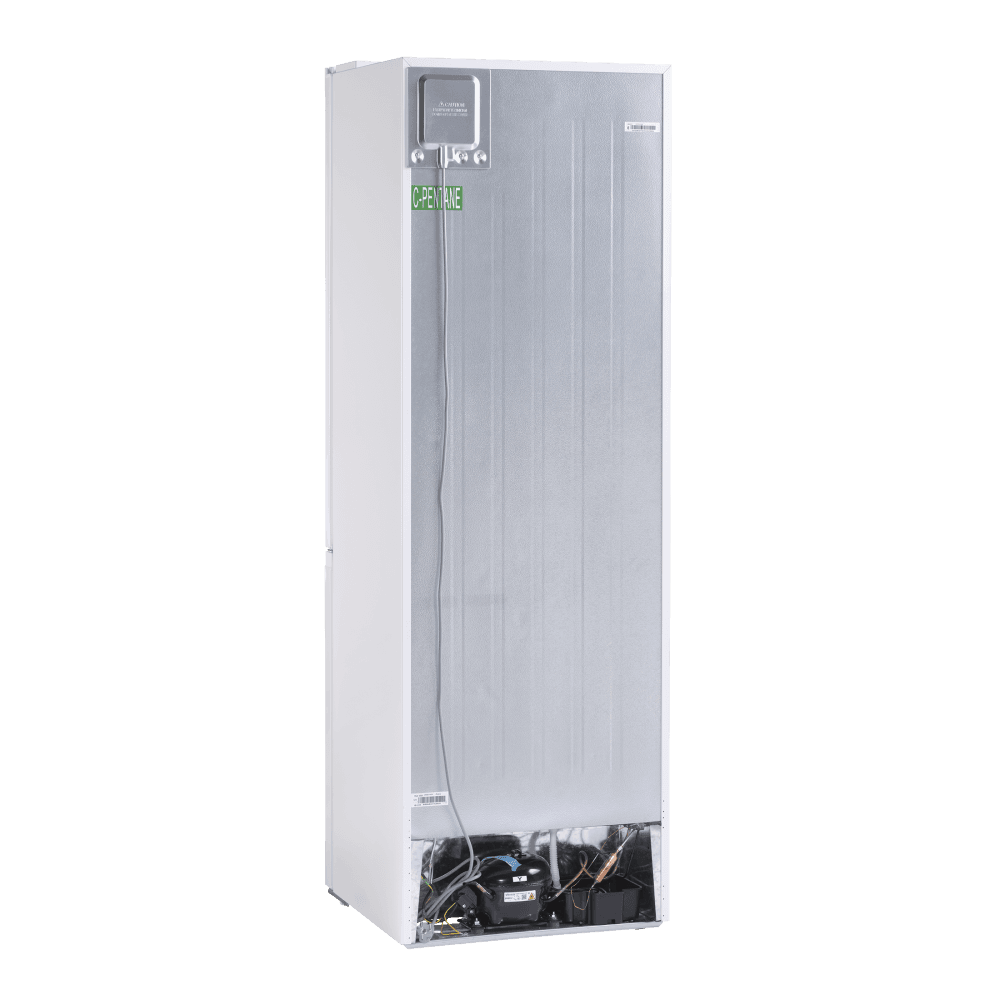 Scandomestic frittstående kombinert kjøl- og fryseskap hvit 186 cmCBF293NFWD