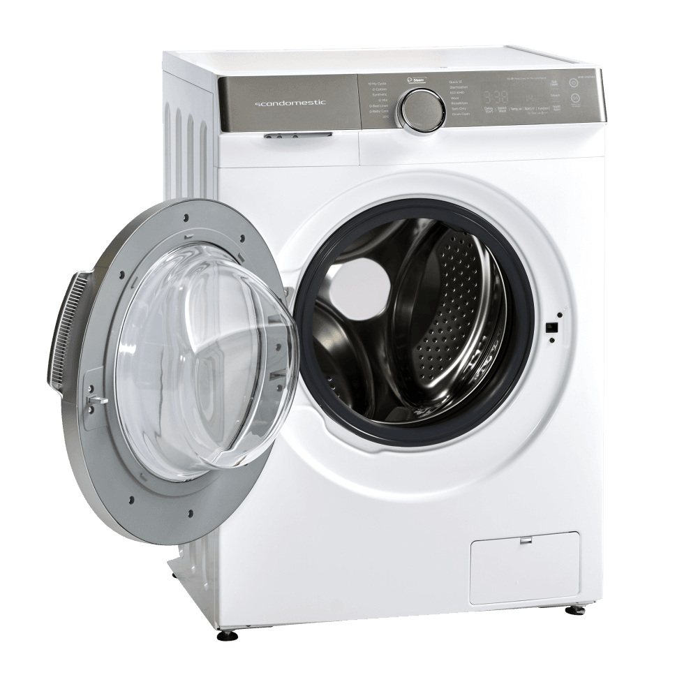 Scandomestic vaskemaskin hvit 8 kg 60 cm WMF1408WA