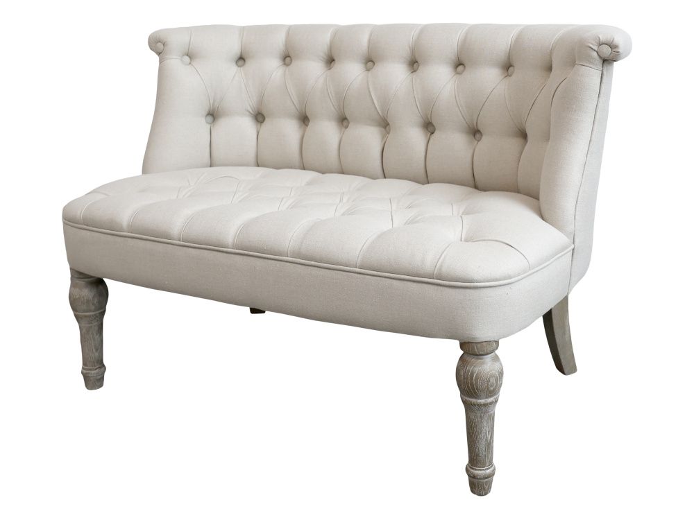 Chic Antique Fransk Sofa i linstoff 2. pers 41029230