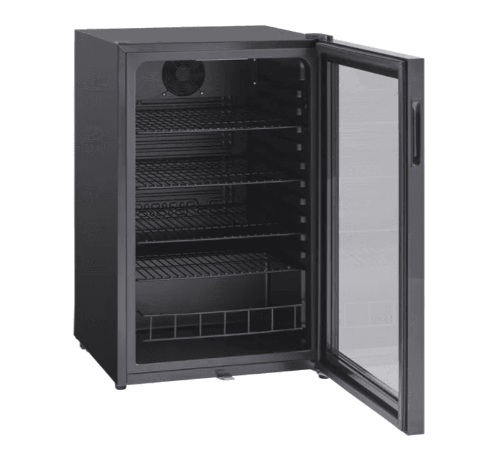 Scandomestic display kjøleskap sort 84,5 cm DC126BB 