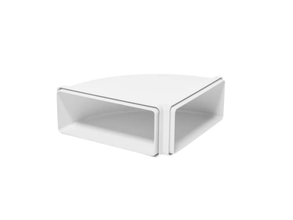 Electrolux rørdel rektangulær horisontal 90° kurve (220x90mm) M2CKCF04U